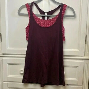 LULULEMON All Sport Support Tank Bordeaux drama maroon sports bra